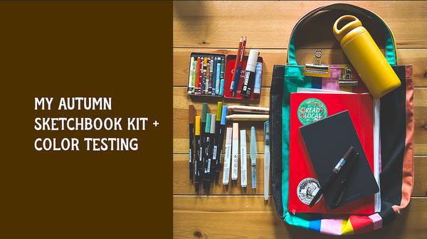 My Autumn Sketching Kit + Sketchbook Process